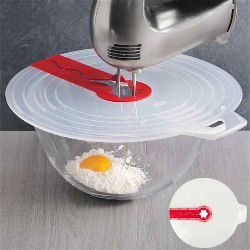 Mixing Cup Silicone - ビートエッグミキサーカバーミキサースプラッターガード泡立て器ミキシングボウル蓋シリコンアンチスプラッシュカバー調理用品キッチン用