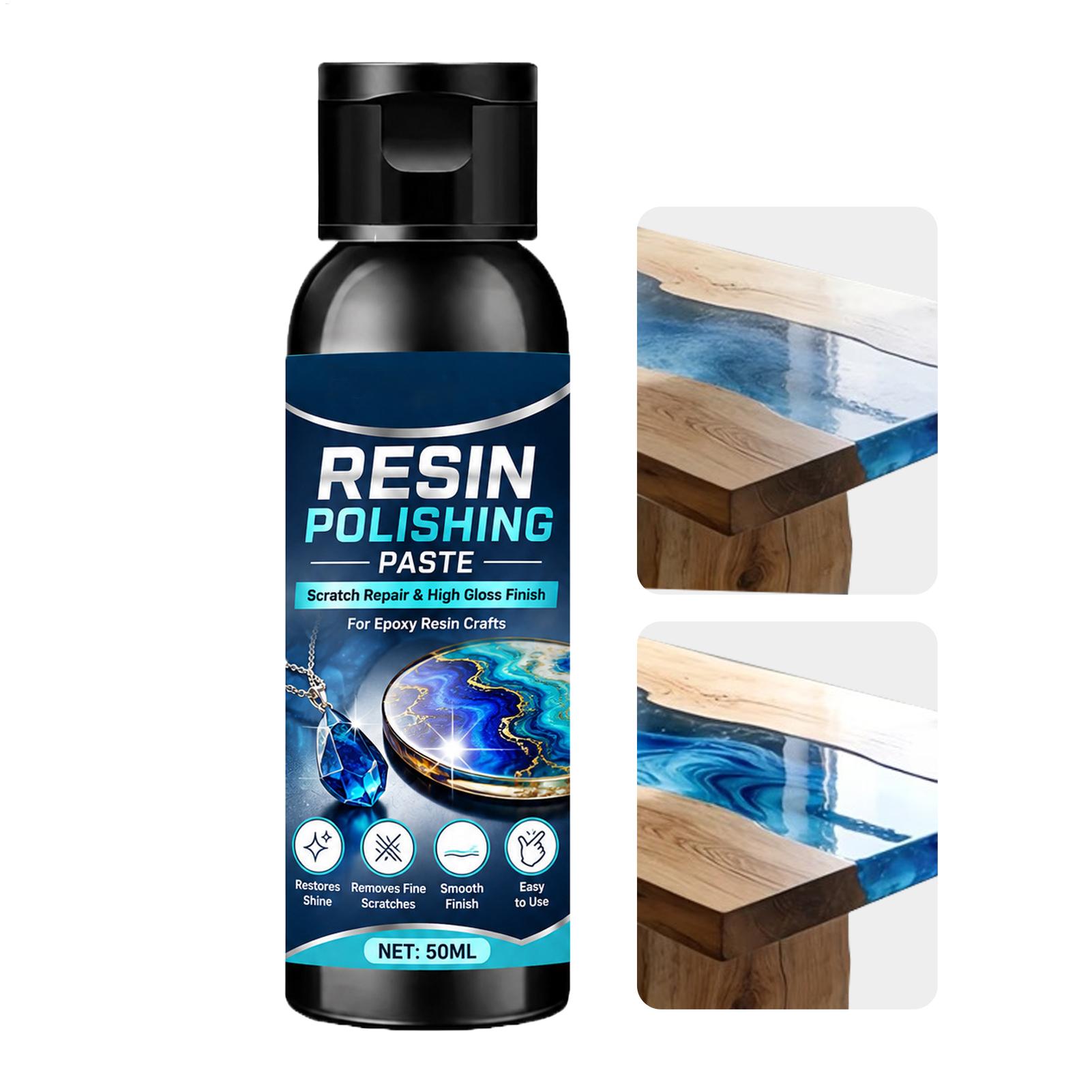 Resin Craft Workshop - 樹脂研磨ペースト 50 ミリリットルスクラッチリムーバーエポキシモールド用研磨剤ジュエリークラフト DIY バッファ仕上げ車のヘッドライト修復剤