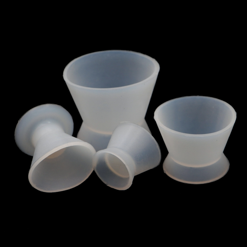 Mixing Cup Silicone - シリコンミキシングカップ,歯科材料,ミキシングボウル,ダッペン皿,歯科技工所ツール,歯のホワイトニング,使用,4個