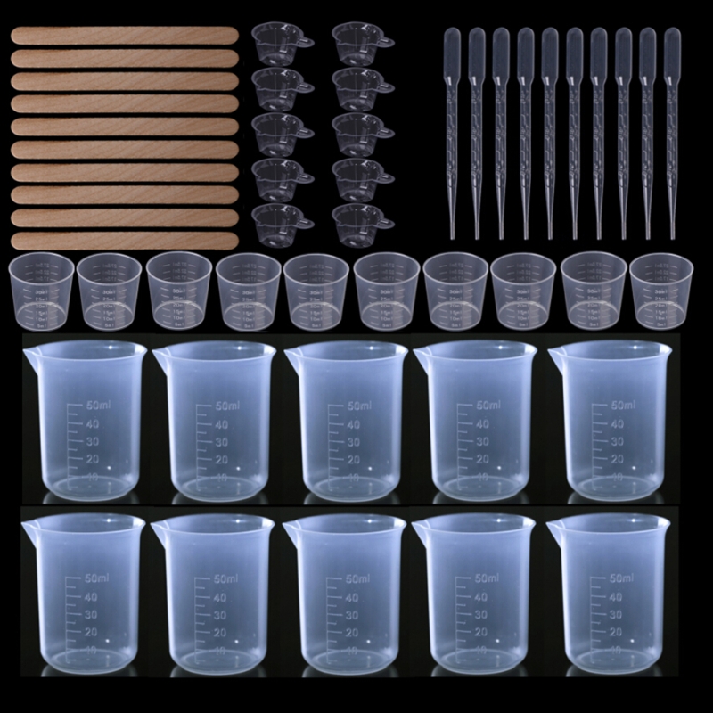 Mixing Cup Silicone - 652F 再利用可能なエポキシ樹脂ツールキット 工芸品製作、アートワーク、ジュエリー鋳造、DIY用