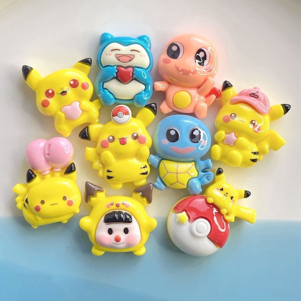 Resin Craft Material - 新しいDIYクラフト材料、漫画ポケモン用、樹脂製アクセサリー、カビゴン、ヒトカゲなどの小物など