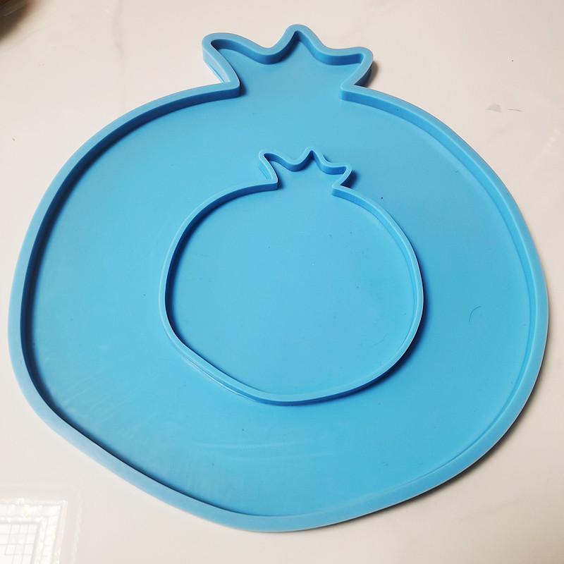 Geode Mold Silicone - B * 1PC ブルーザクロジオードエポキシ樹脂モールド手作りカップマットマグパッドシリコーンモールド DIY 工芸品モールド