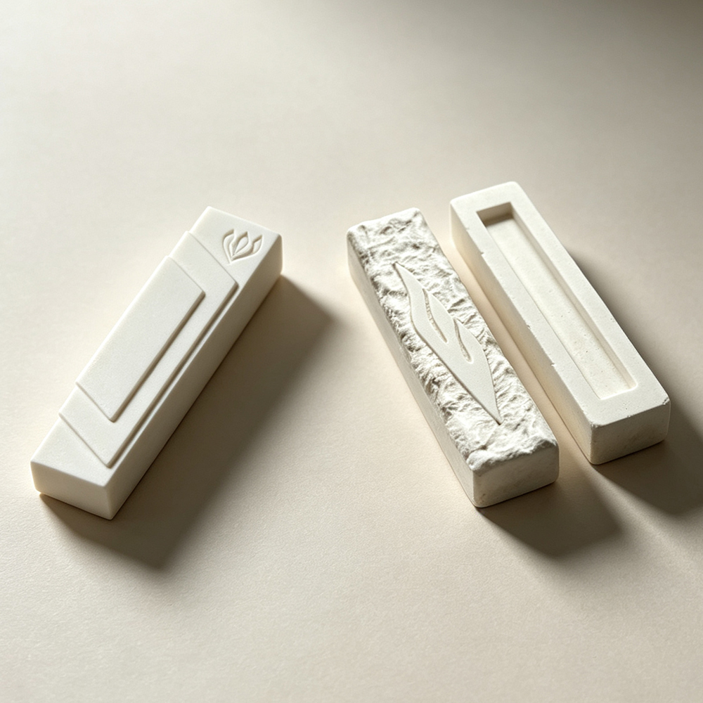 Serving Tray Mold - メズーザケース用長方形シリコンモールド 18/15 cm | コンクリート、ジェスモナイト、樹脂対応 |