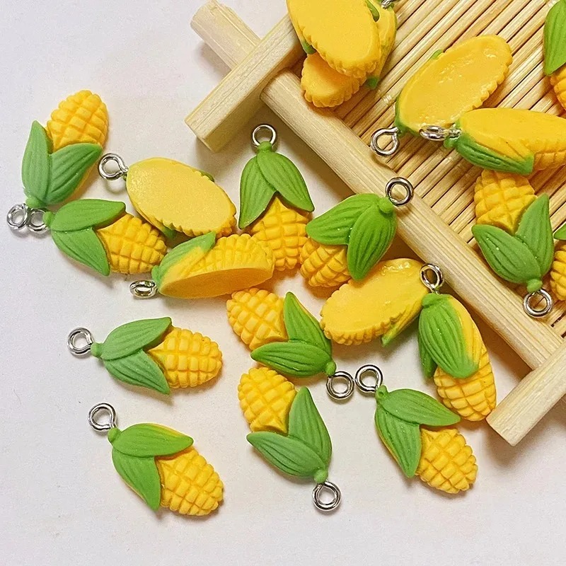 20個入り 面白いミニコーン野菜樹脂チャーム 人工食品ペンダ - Resin Craft Supplies のレビューと価格