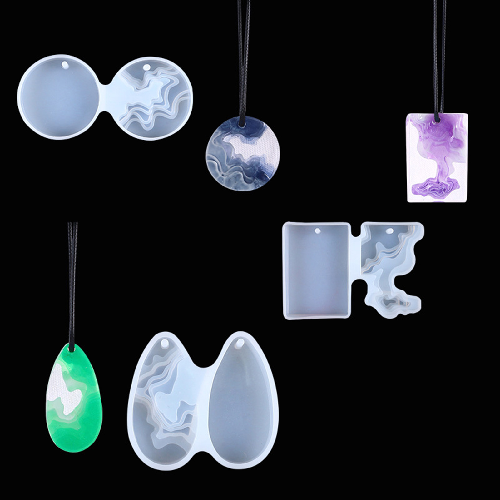3 個 DIY クリスタルモールドセットラウンド柔軟なシリコ - Geode Mold Silicone のレビューと価格