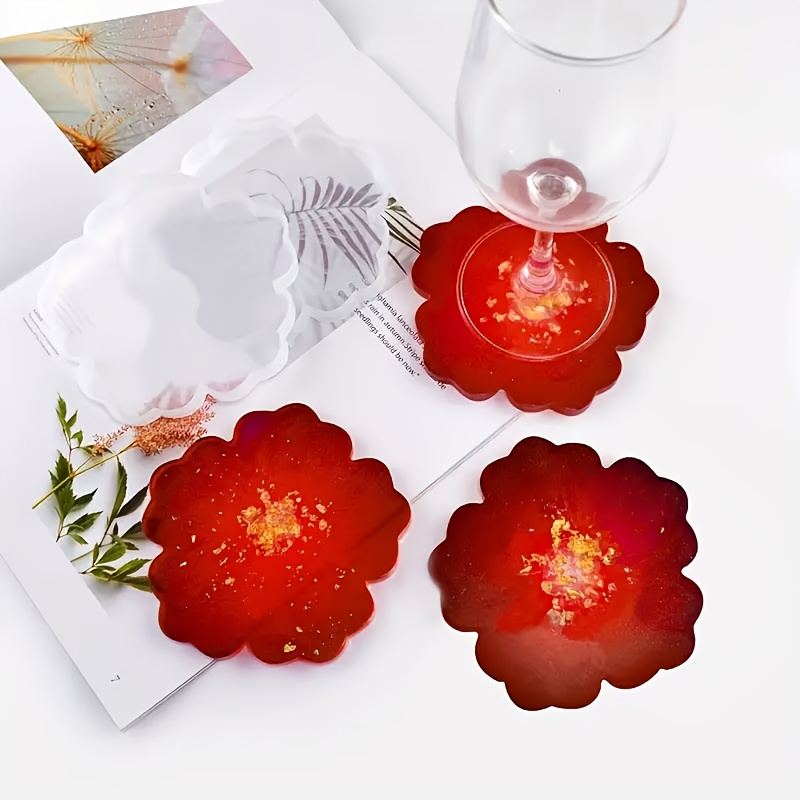 5個入りミラー付き大型花小花カップクッションベースシリコンモ - Silicone Mold Tray のレビューと価格