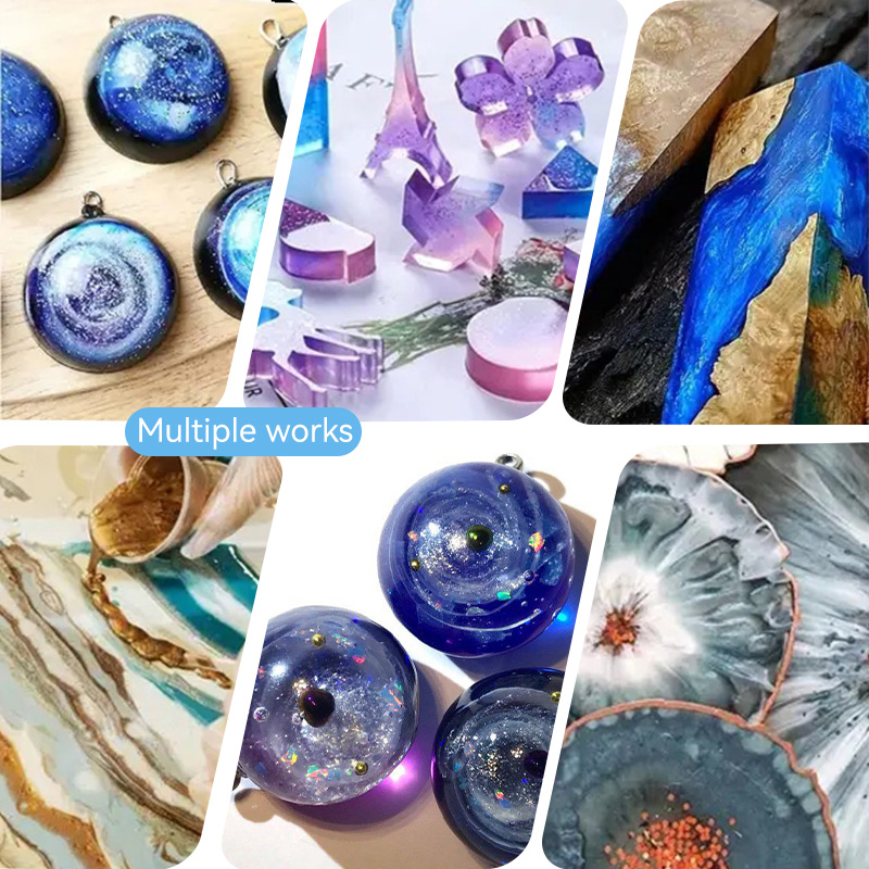 星空エポキシ樹脂顔料 - 5色セット。 DIYジュエリー製作 - Resin Jewelry Kit のレビューと価格
