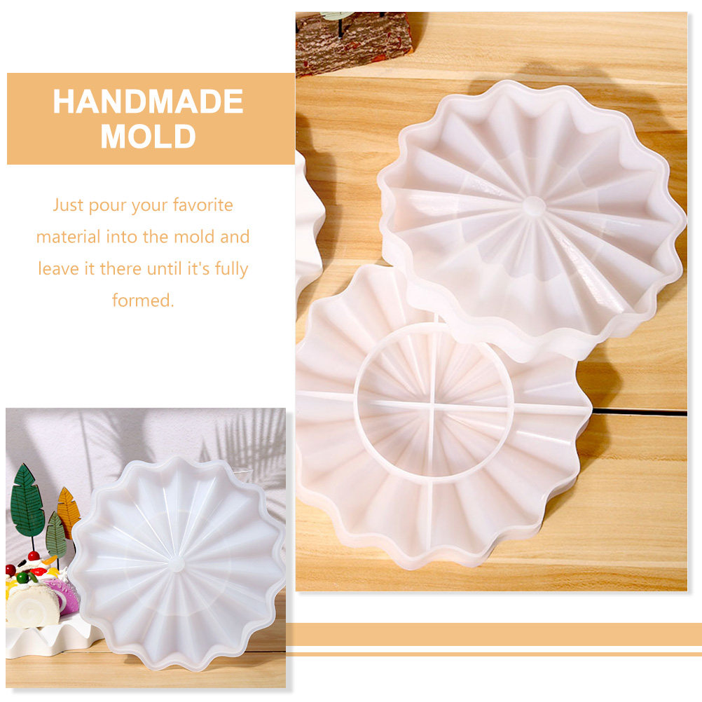 プレミアムフレキシブルシリコンウェーブドレントレイ型 DIY - Serving Tray Mold のレビューと価格