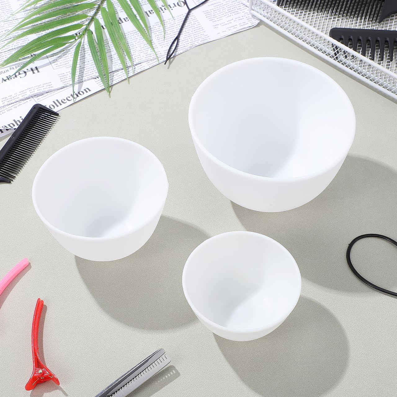 3個セット シリコンボウル ホワイト フェイスマスクミキシン - Mixing Cup Silicone のレビューと価格