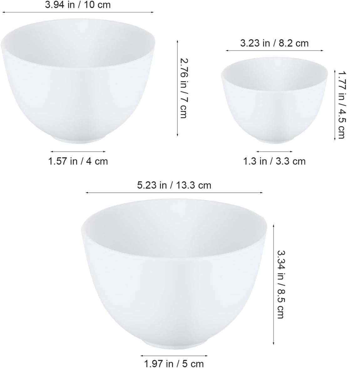 3個セット シリコンボウル ホワイト フェイスマスクミキシン - Mixing Cup Silicone のレビューと価格