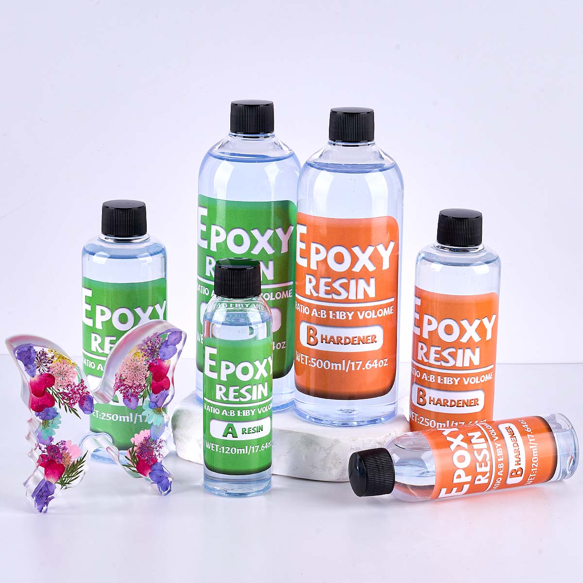 1:1 比エポキシ樹脂キット黄ばみ防止新配合クリスタルクリア - Resin Jewelry Kit のレビューと価格