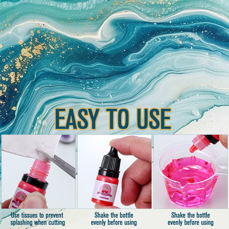 エポキシ樹脂カラー顔料 24 鮮やかな色 液体エポキシ顔料  - Resin Jewelry Kit のレビューと価格