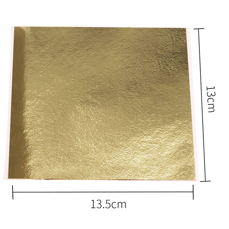 13 × 13.5 センチメートル黒箔紙金箔シート芸術と工芸 - Gold Foil Flakes のレビューと価格