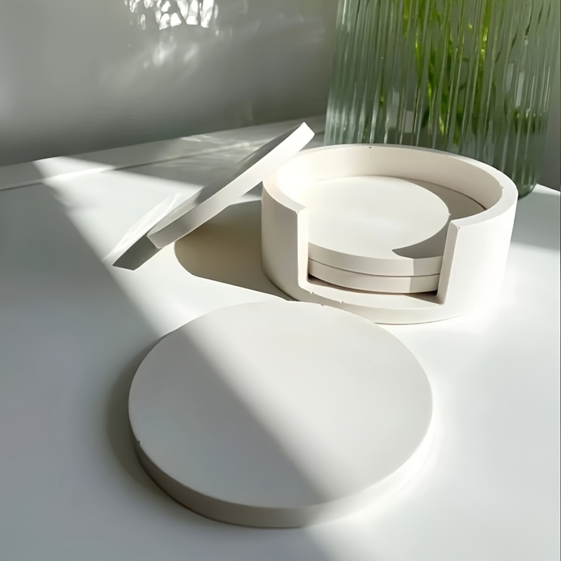 5個入り丸型コースターシリコンモールドセット、石膏コースター - Serving Tray Mold のレビューと価格