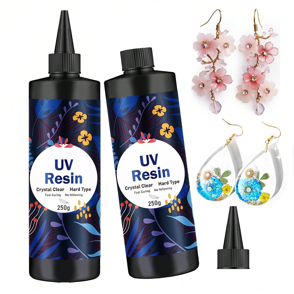 250g/500g UVレジンクリアハードグルー、太陽光硬化 - Resin Jewelry Kit のレビューと価格