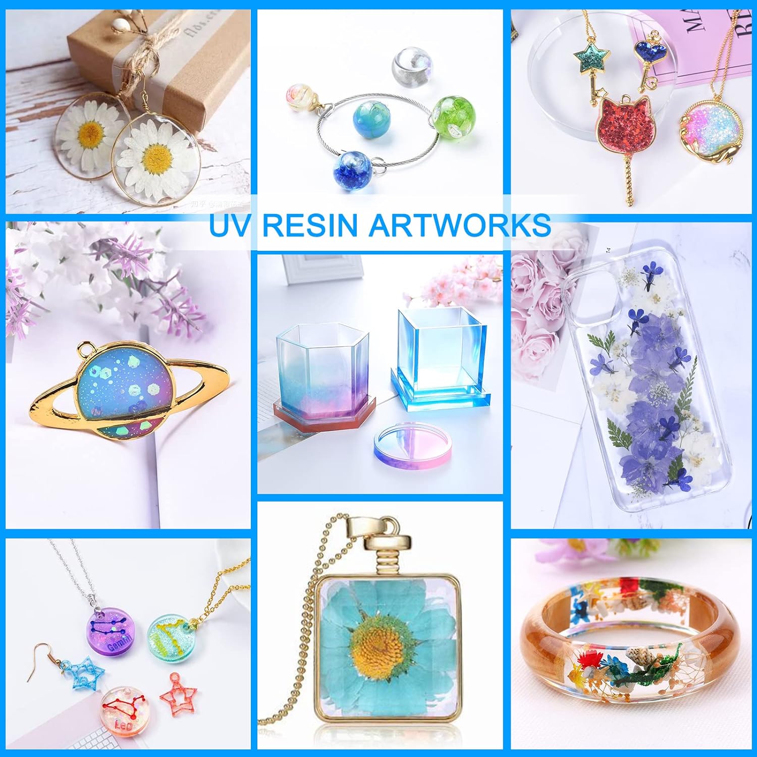 250g/500g UVレジンクリアハードグルー、太陽光硬化 - Resin Jewelry Kit のレビューと価格