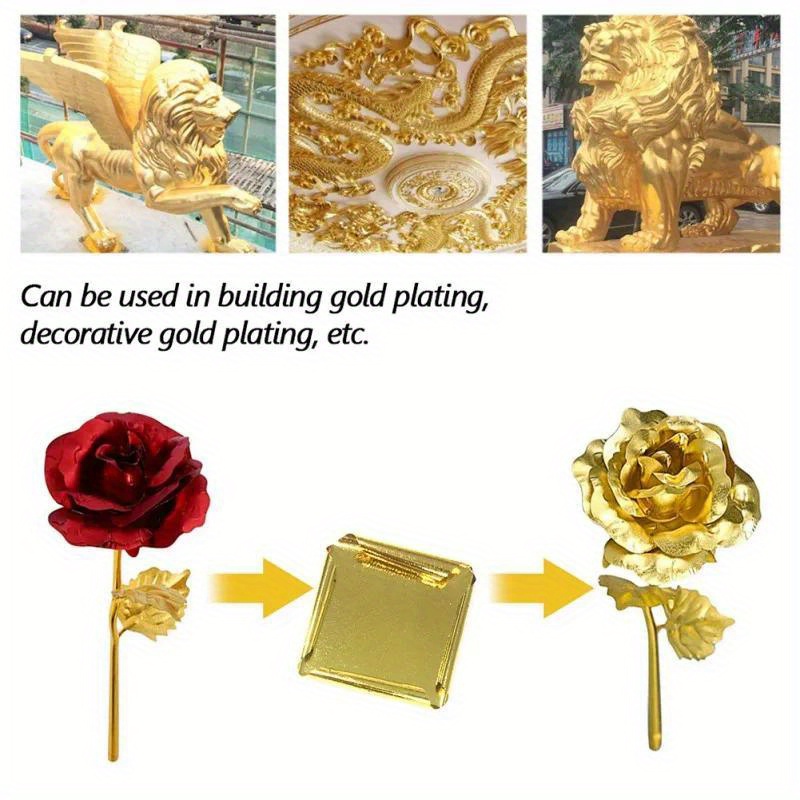 Aomily 9 × 9 センチメートル 100 枚実用的な - Gold Foil Flakes のレビューと価格