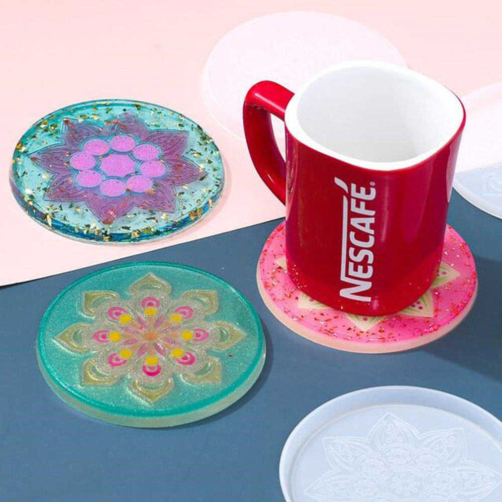 1 個ラウンドコースター樹脂シリコーン型 UV エポキシ樹脂 - Coaster Mold Round のレビューと価格