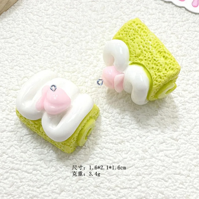 10個入り ミニチュアケーキ型レジンペンダント 可愛いデザー - Resin Craft Material のレビューと価格