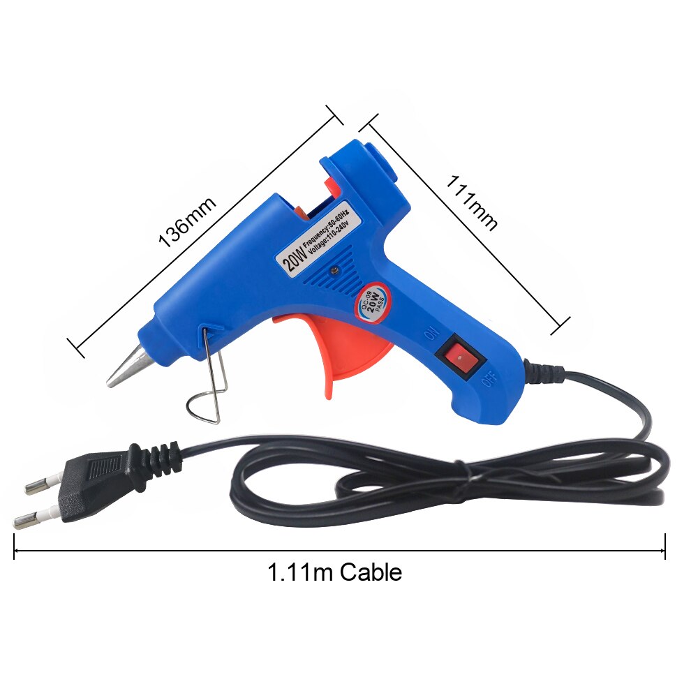20wホットメルト接着剤銃家庭用工業用ミニガン電気熱温度ツー - Heat Gun Small のレビューと価格