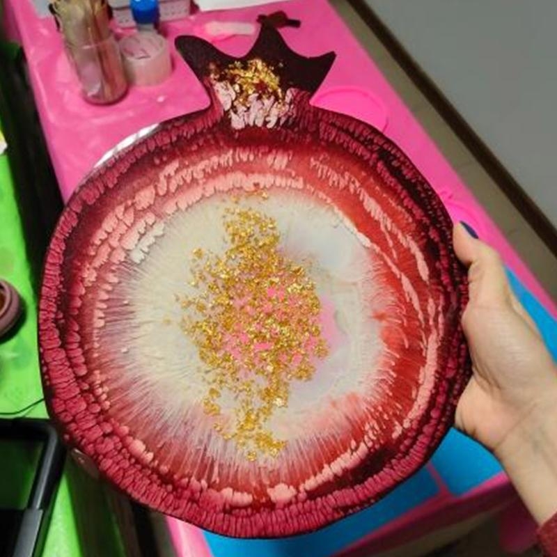 x6heザクロジオードコースターエポキシ樹脂カビハンドメイド - Geode Mold Silicone のレビューと価格