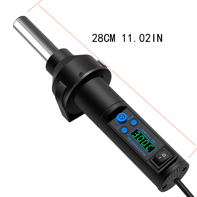 8032D ヒートガン電気デジタルディスプレイ温度調節可能な - Heat Gun Small のレビューと価格