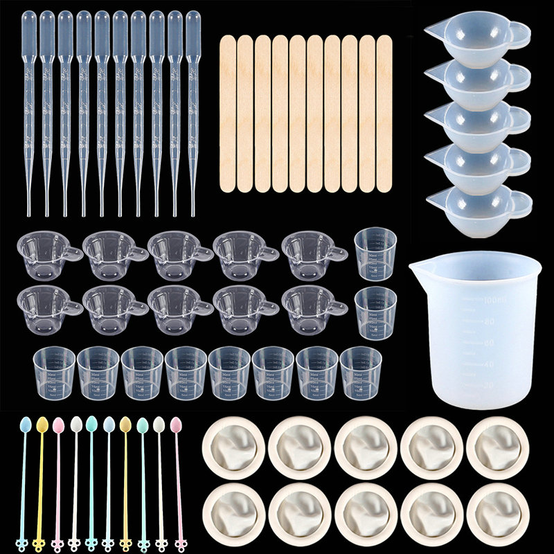 エポキシ樹脂ツールキット シリコンモールドツール付属 ミキシ - Mixing Cup Silicone のレビューと価格
