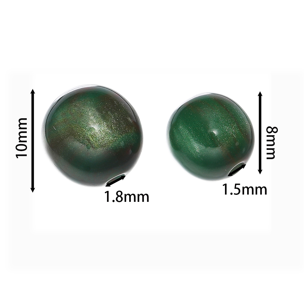 20-50 ピース/ロットグリッター模造キャットアイラウンド - Resin Craft Material のレビューと価格