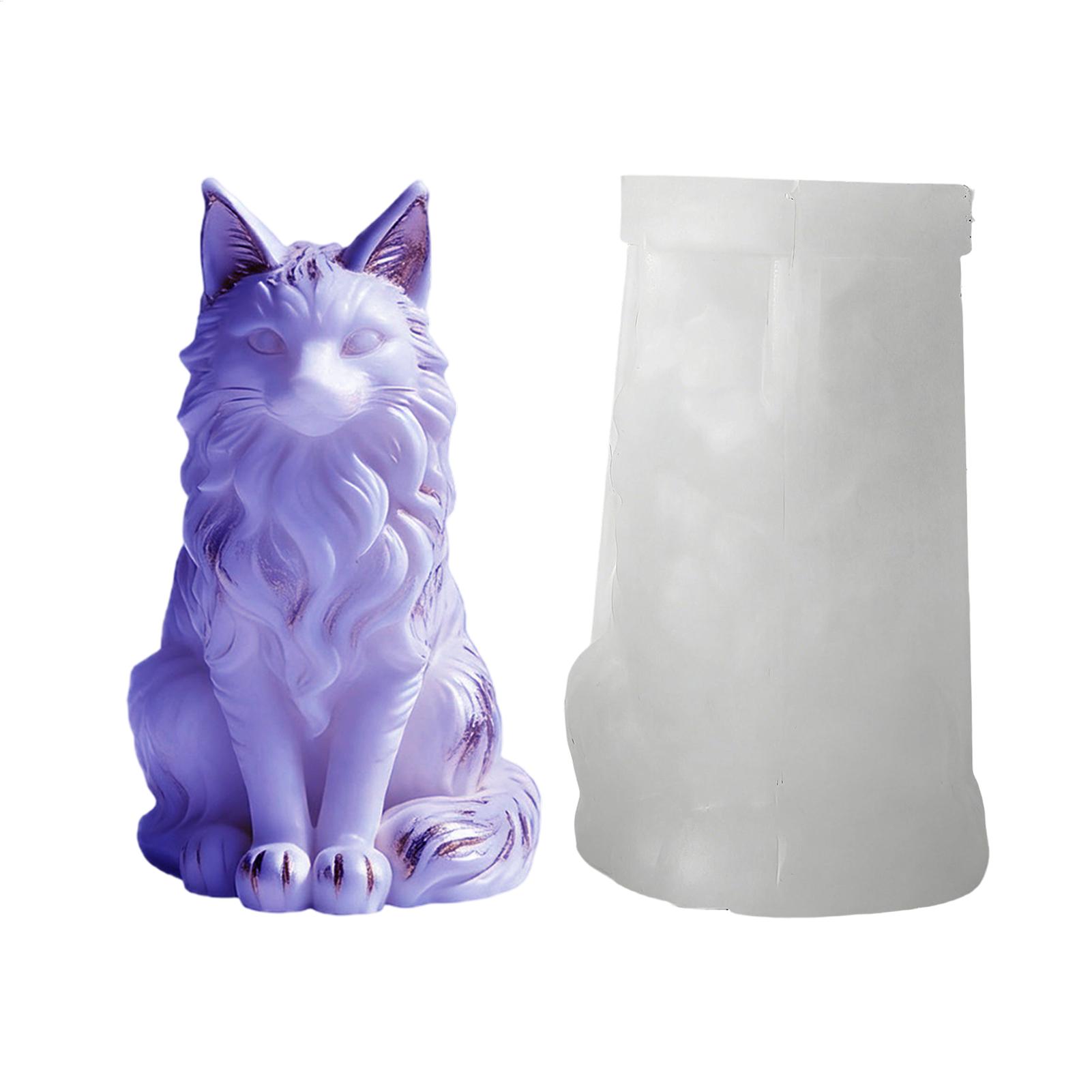 猫の樹脂型 |   座っている猫の形をしたコンクリート装飾工 - Resin Craft Workshop のレビューと価格
