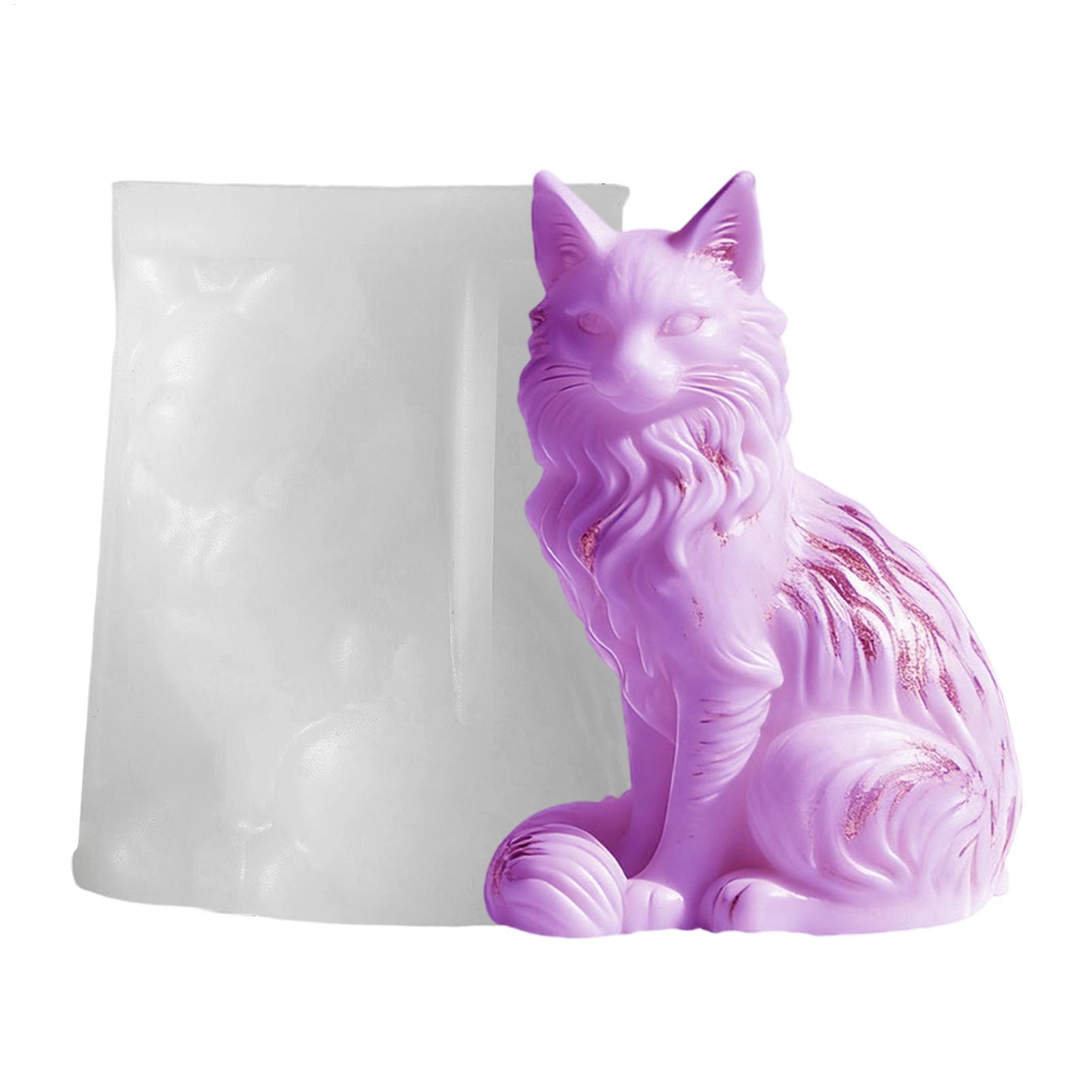 猫の樹脂型 |   座っている猫の形をしたコンクリート装飾工 - Resin Craft Workshop のレビューと価格