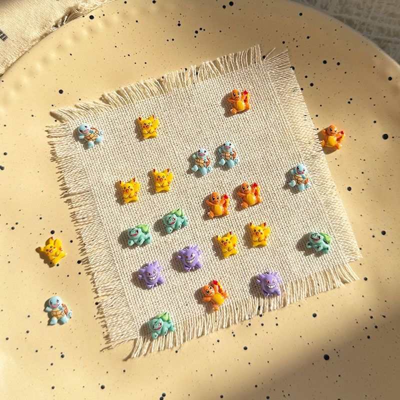 ポケモンネイルアートアクセサリー、かわいいミニ3Dゼニガメと - Crafting Resin のレビューと価格