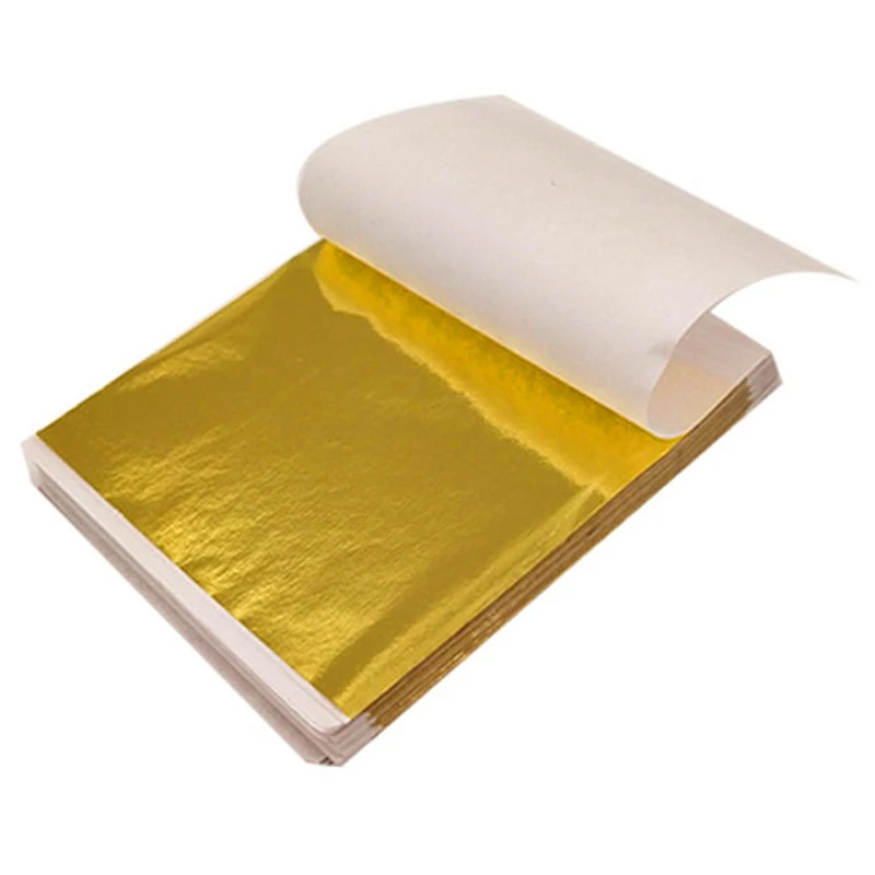 100 個 9 センチメートル個別包装イミテーションゴールド - Gold Foil Flakes のレビューと価格