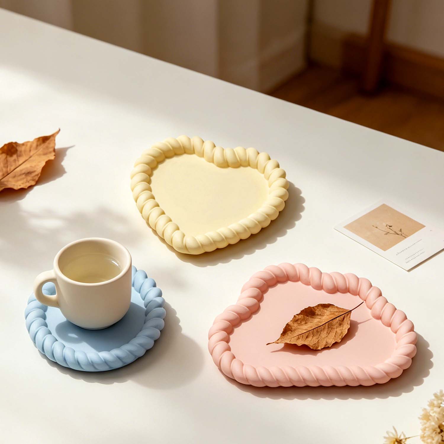 様々なジュート製コースターセット、クリスタルレジンフラワーモ - Serving Tray Mold のレビューと価格