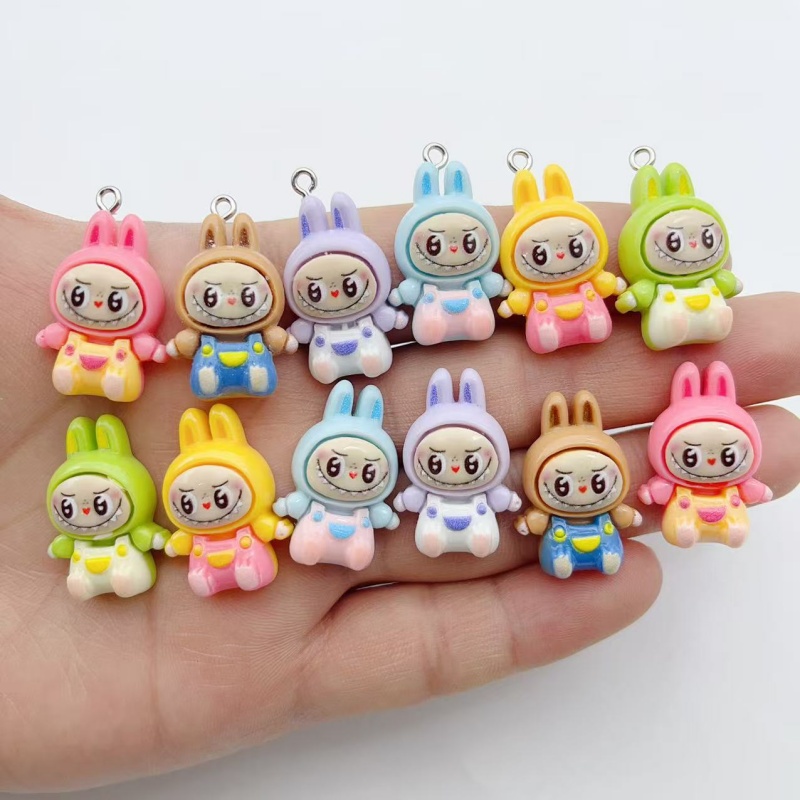 10 個かわいいウサギイチゴハウス樹脂チャーム素敵な漫画の動 - Resin Craft Projects のレビューと価格