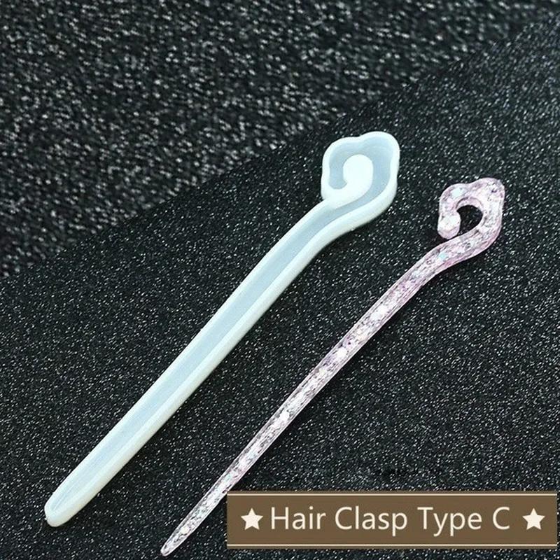 新しい透明ヘアピンシリコーン特殊金型樹脂 DIY ヘアジュエ - Resin Craft Material のレビューと価格