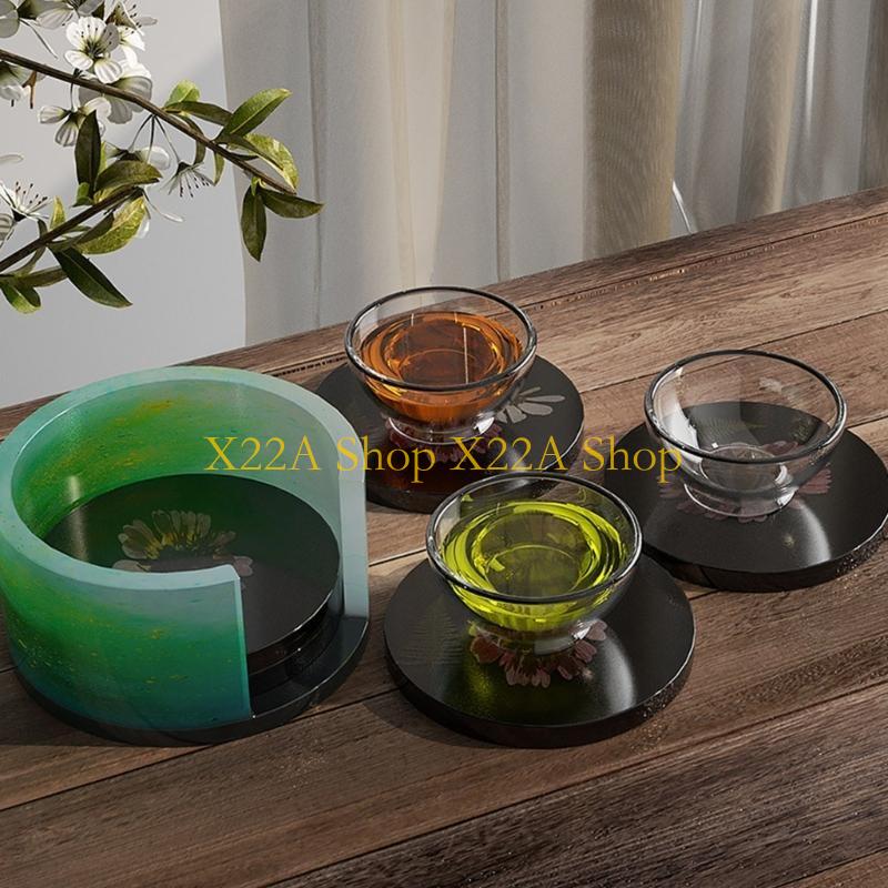 ユニークなラウンドジオードコースターエポキシ樹脂用シリコンモ - Geode Mold Silicone のレビューと価格