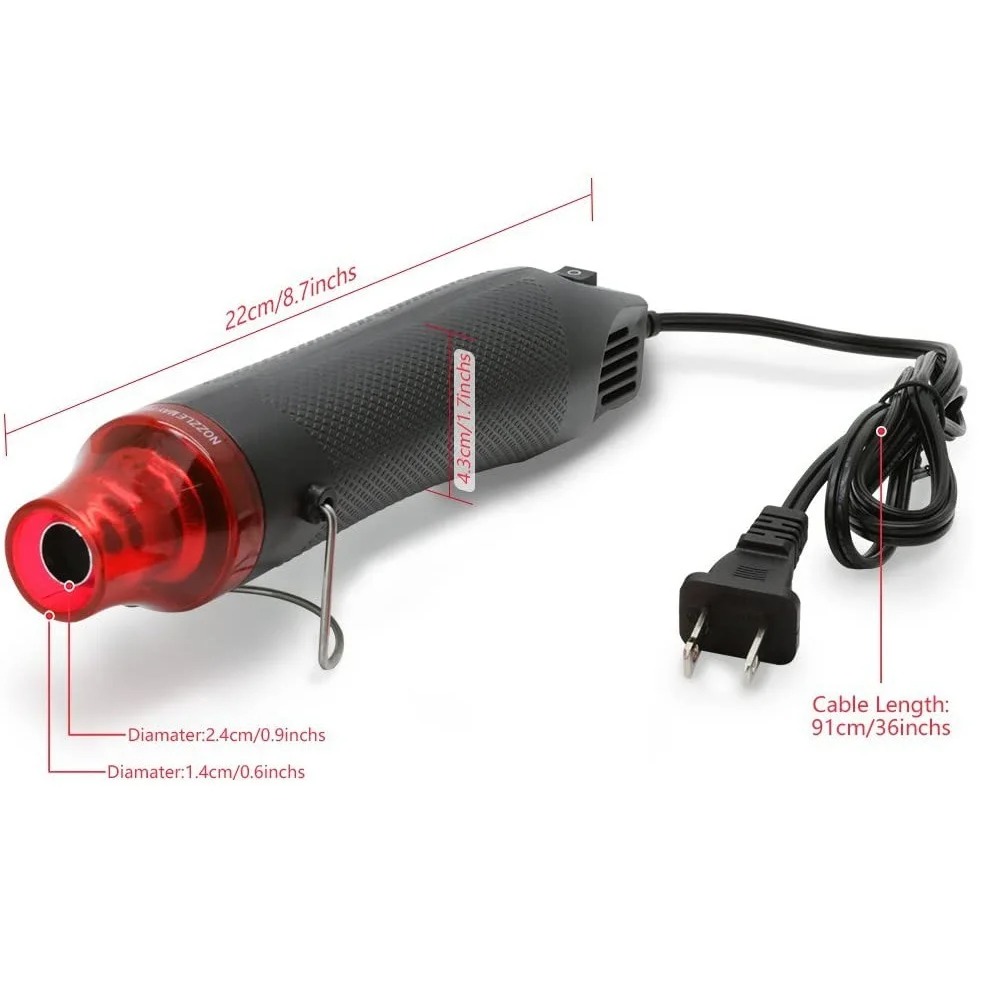 ホットエアガンポータブルミニヒーター DIY クラフトエンボ - Heat Gun Small のレビューと価格