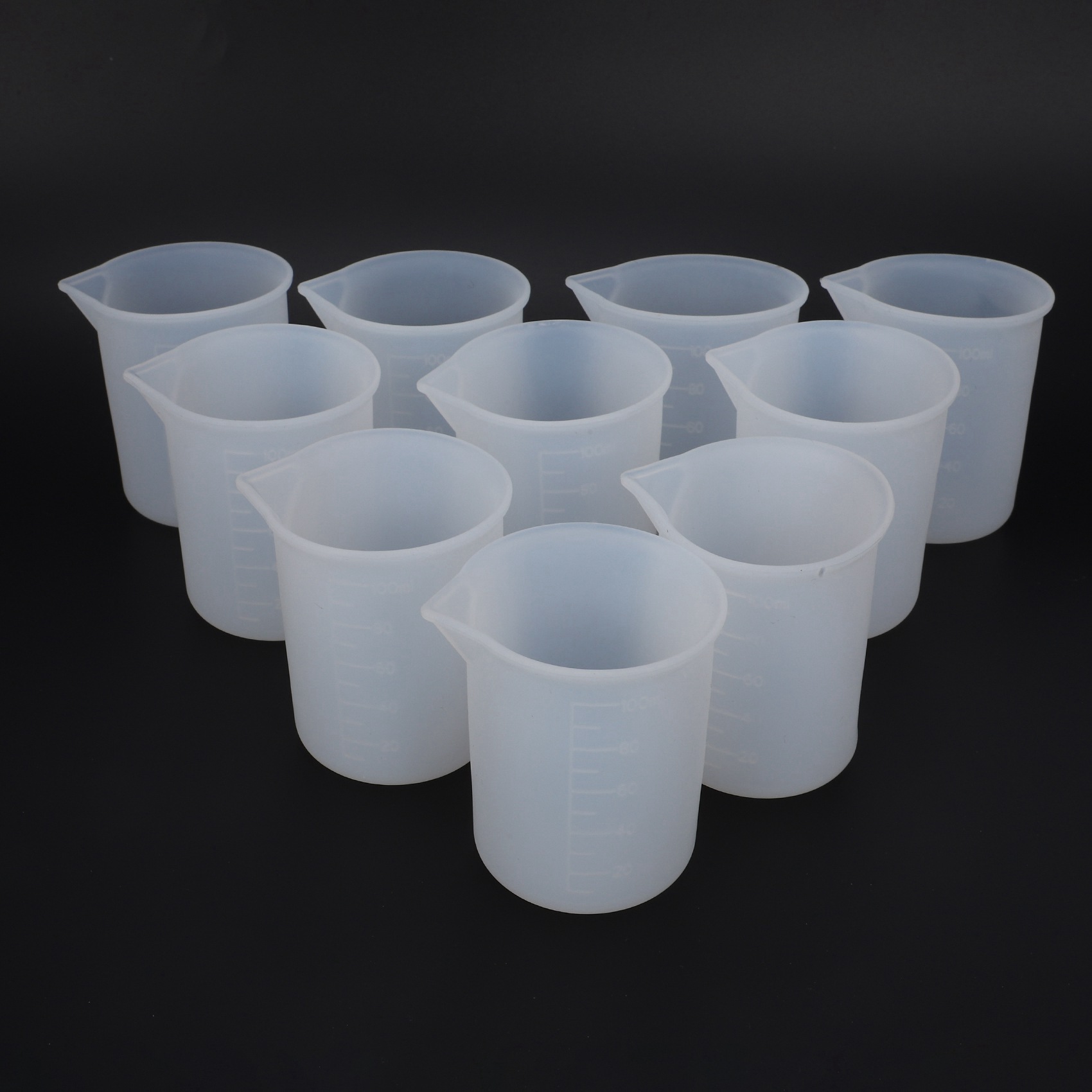 HLZS-30 個シリコン計量カップ 100 ミリリットルシ - Mixing Cup Silicone のレビューと価格