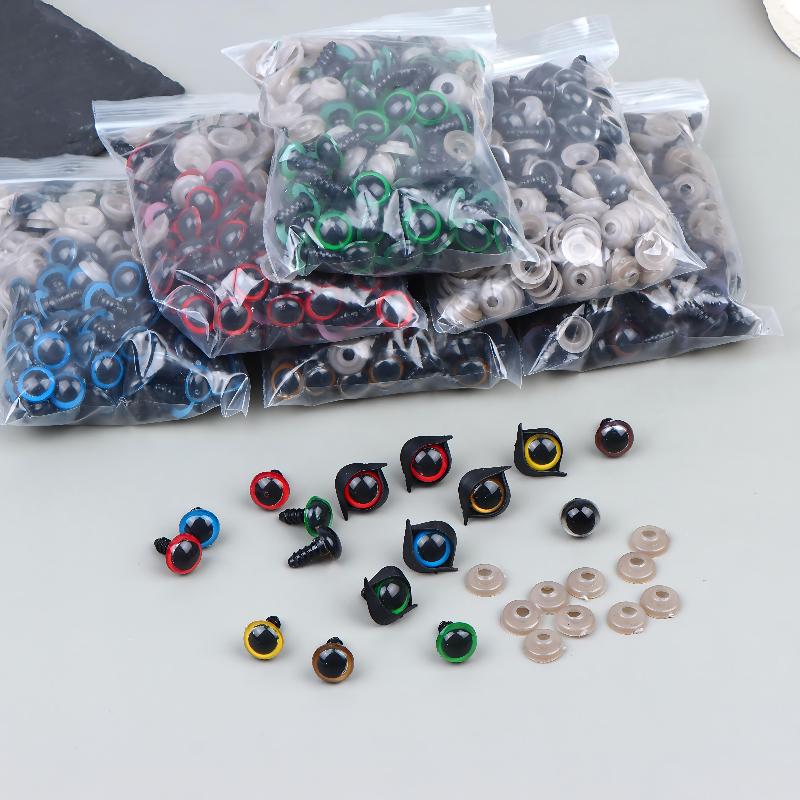 50ペア100個入り プラスチック製安全目玉 12mm ぬい - Resin Craft Workshop のレビューと価格