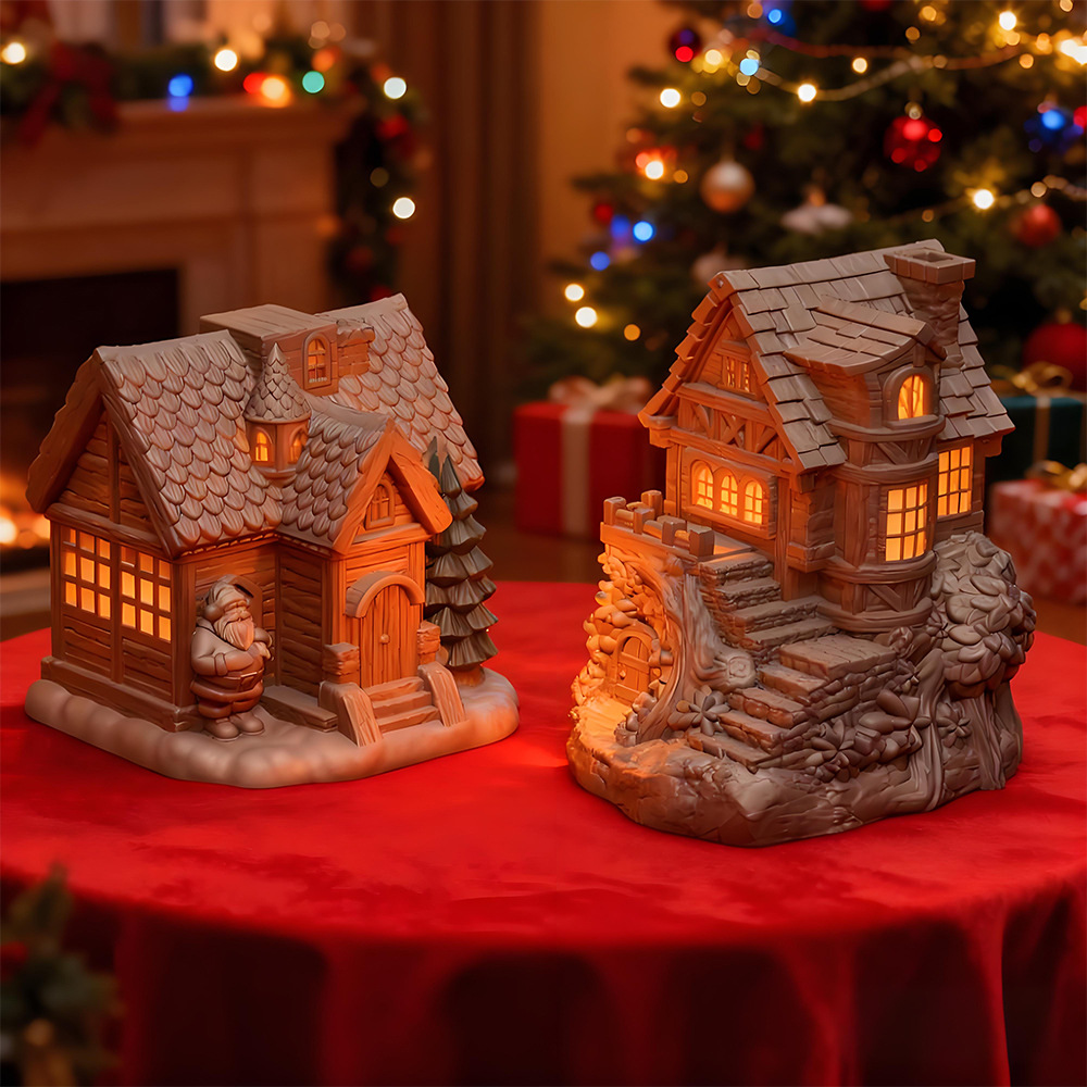 クリスマスシリコンモールド高品質樹脂石膏モールドツリーハウス - Resin Craft Workshop のレビューと価格