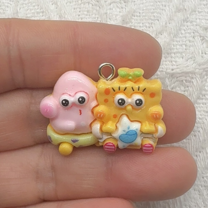 10個入り漫画風樹脂ペンダント、DIYジュエリー製作イヤリン - Resin Craft Projects のレビューと価格