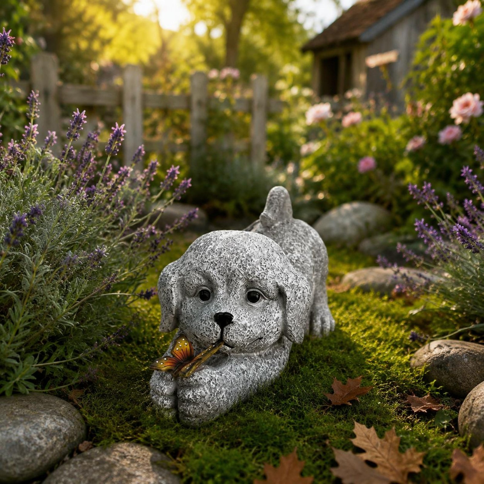 ソーラー犬像樹脂工芸品ソーラー犬ライト屋外装飾省エネ庭用配線 - Crafting Resin のレビューと価格