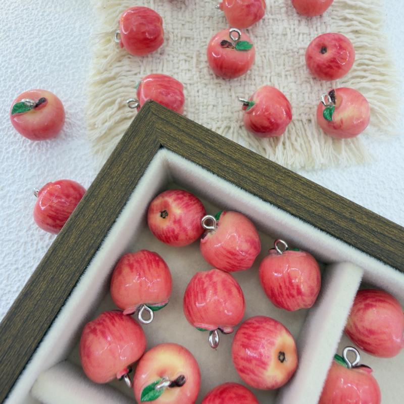 3D シミュレーションフルーツビーズ 14x15MM 5 個 - Resin Craft Workshop のレビューと価格