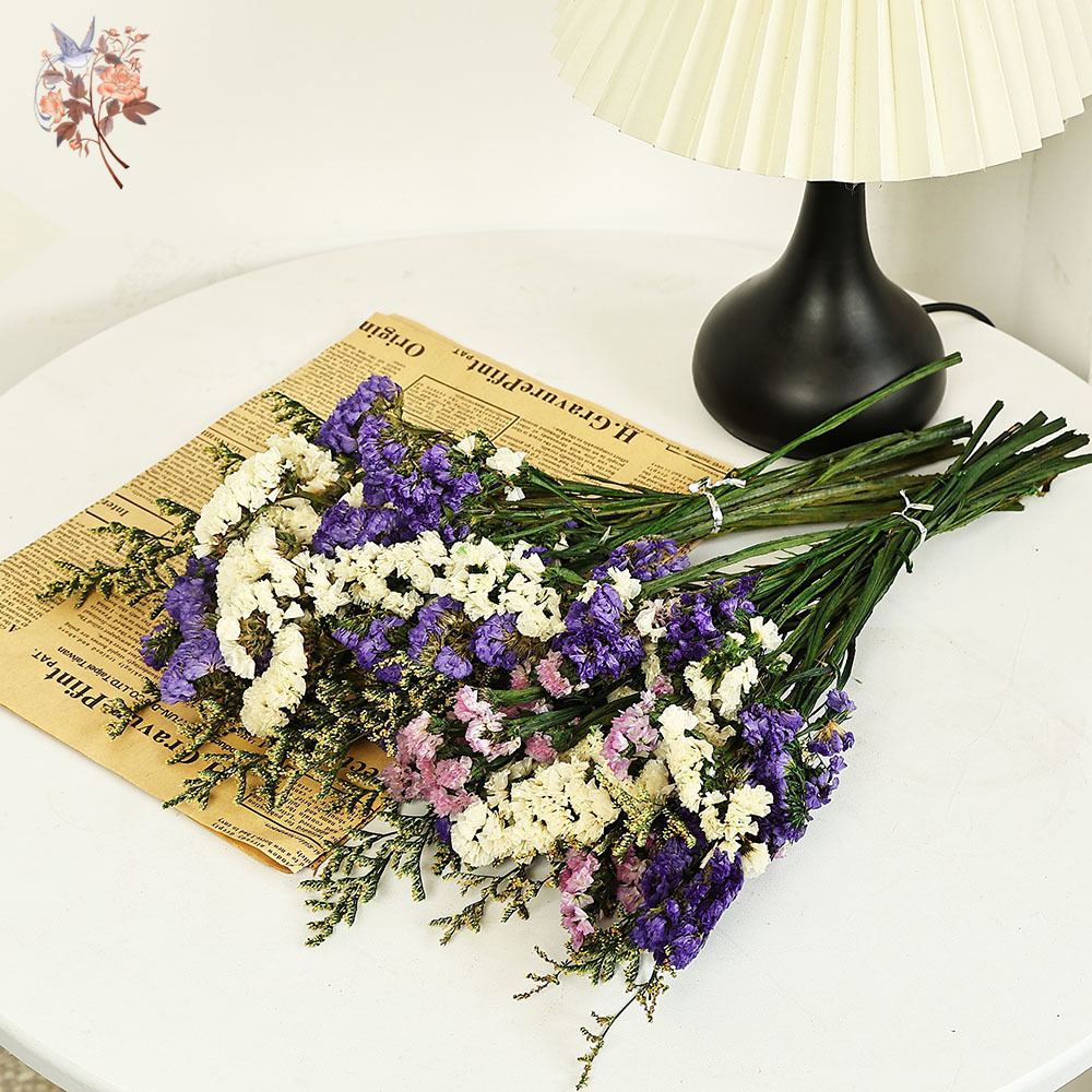 100 グラム天然本物の忘れな草の花の花束ミックスリモニウム - Dried Flower Bulk のレビューと価格
