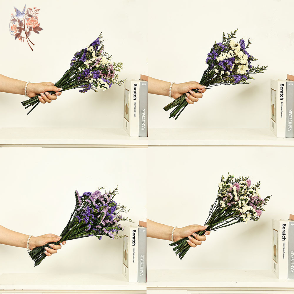 100 グラム天然本物の忘れな草の花の花束ミックスリモニウム - Dried Flower Bulk のレビューと価格