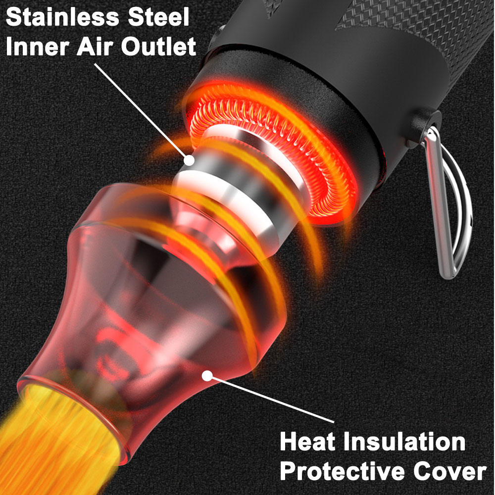 300 ワットホットエアガンポータブルミニヒーター DIY  - Heat Gun Small のレビューと価格